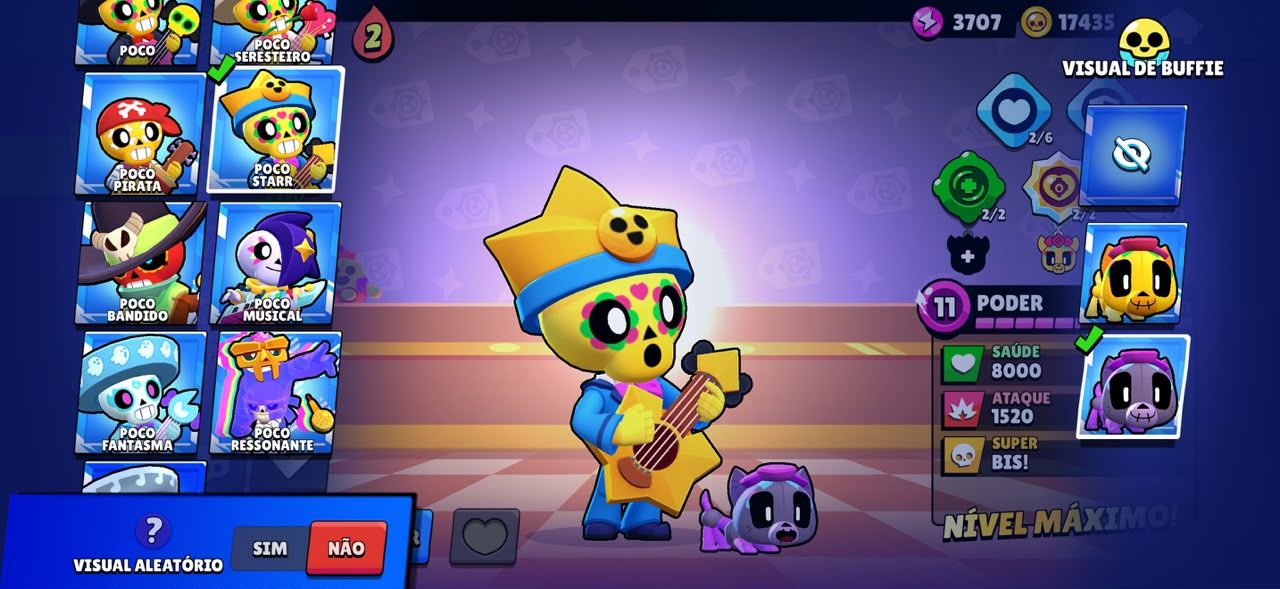 Conta de Brawl Stars 124k de Troféus e Fama alienígena