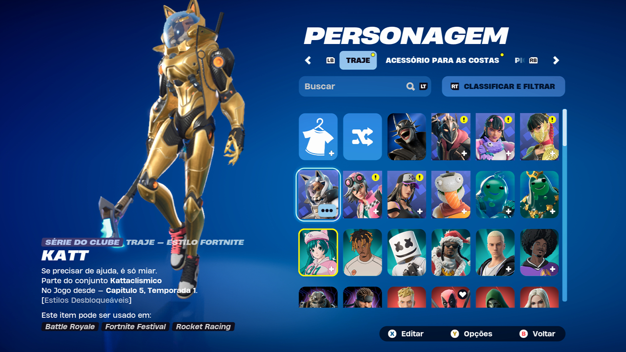 Conta fortnite 133 skins, skins do clube e justiça laranja