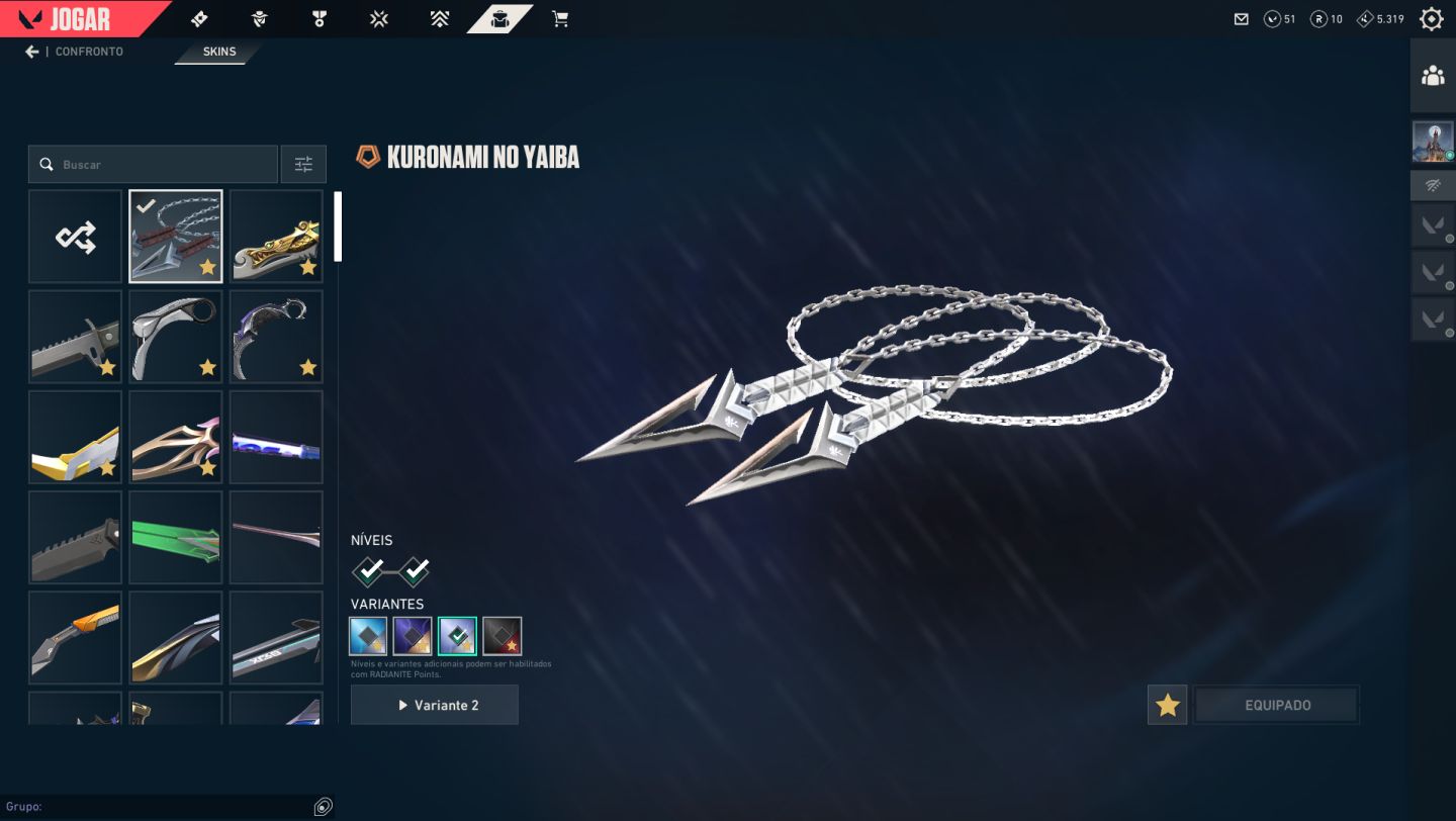 Conta Valorant, Peek ELO IMT, SKINS de todas armas e mais de 10 passes