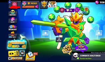 Conta brawl strars 18k troféus,46 brawlers 46 skins 1 hypercarregada, 1 lendaria