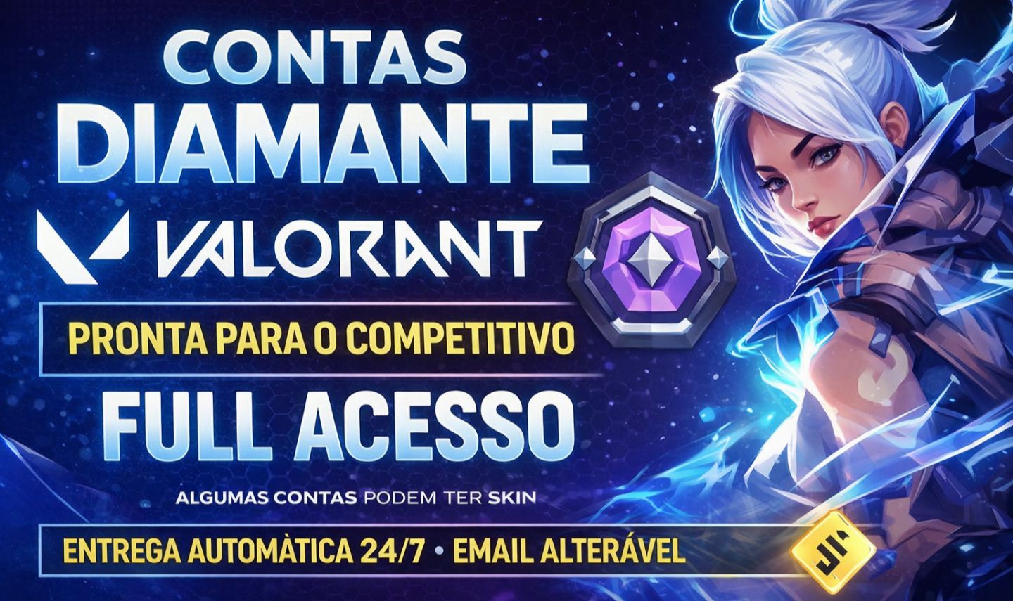 CONTA VALORANT - ELO DIAMANTE - FULL ACESSO - ENTREGA AUTOMÁTICA