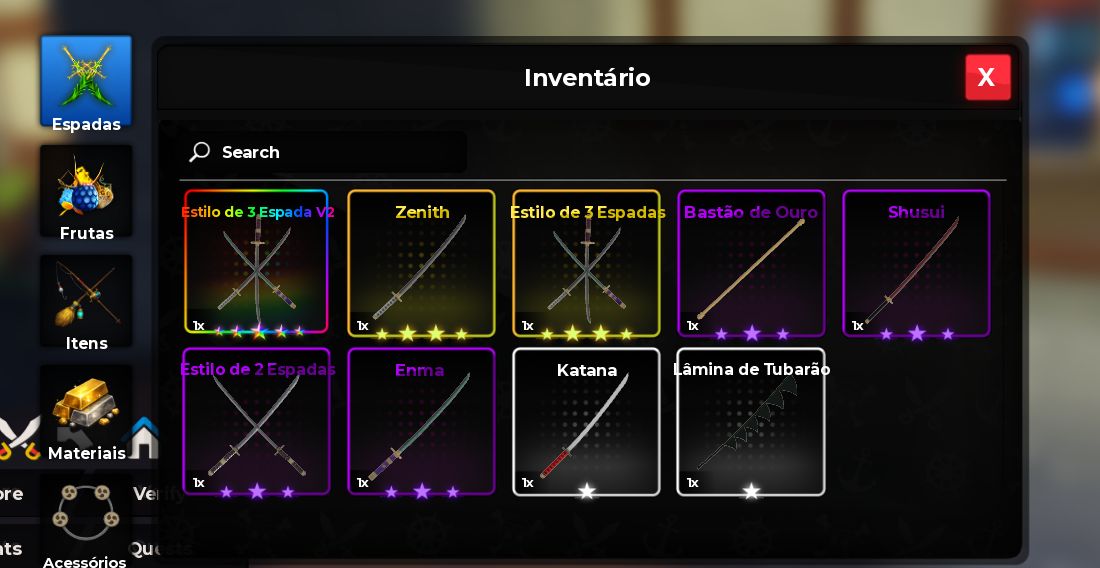 Conta de Haze Seas level max com okuchi no inventário