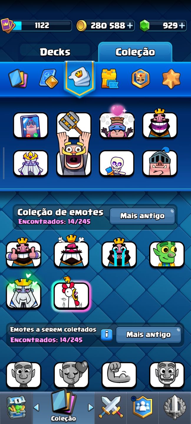 CONTA CLASH ROYALE | BRUXA EVOLUÍDA LVL 14 | 7241 TROFÉUS | 929 GEMAS + 280.588$