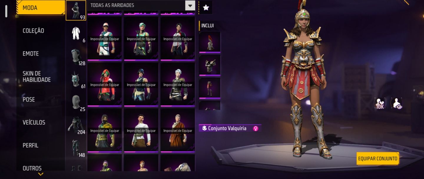 Conta Free Fire ff antiga lvl63
