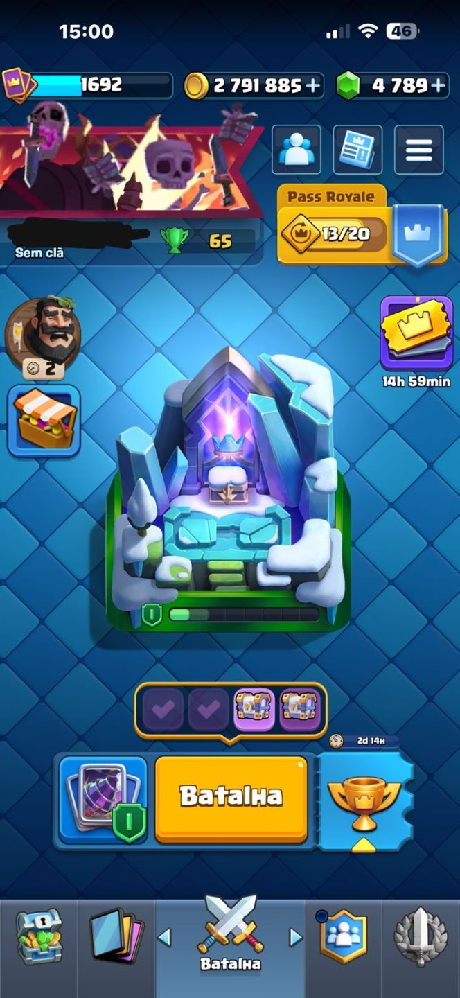 CONTA CLASH ROYALE BEM UPADA NO PRECINHO!!! com 14kbde troféu e 23 evos