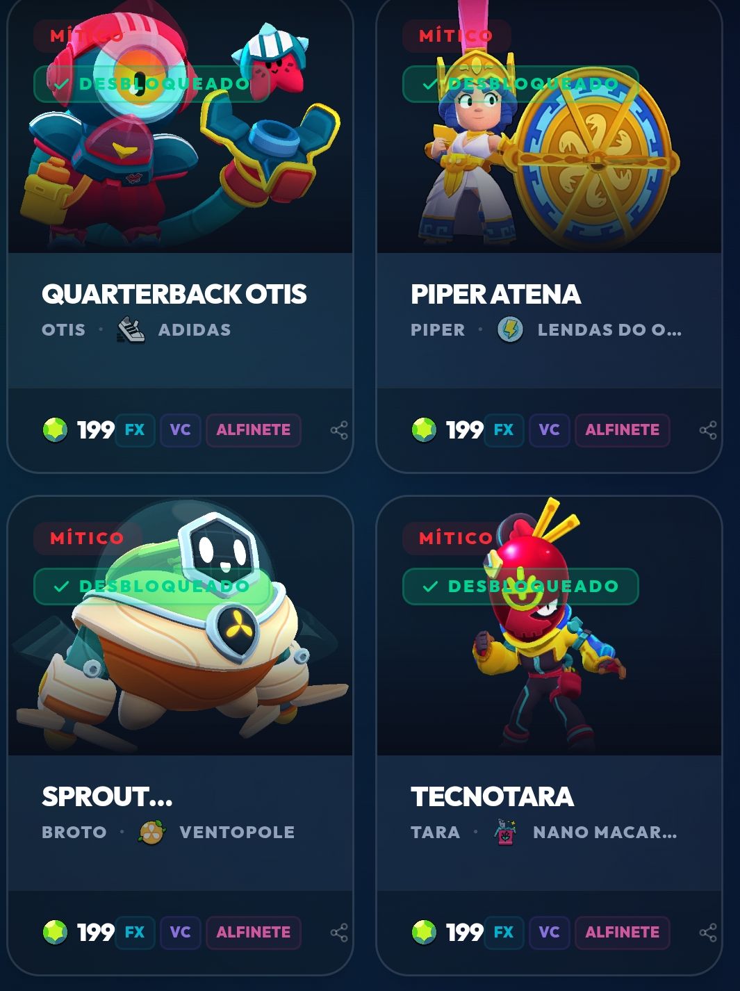Conta Brawl Stars Diamante I