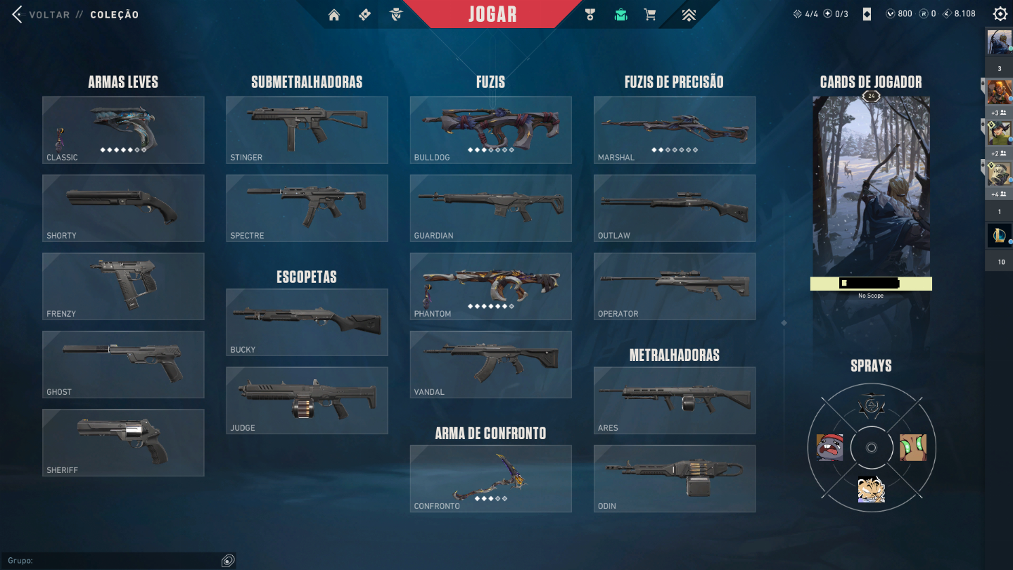 Conta com pack nocturne completo