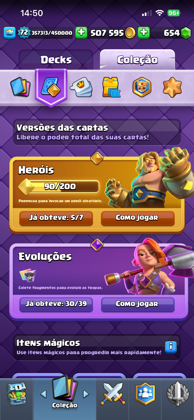 CONTA CLASH ROYALE NÍVEL 72 - PROMOÇÃO!