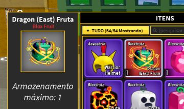 CONTA COM DRAGON EASTERN INVENTARIO - Roblox - Blox Fruits - GGMAX