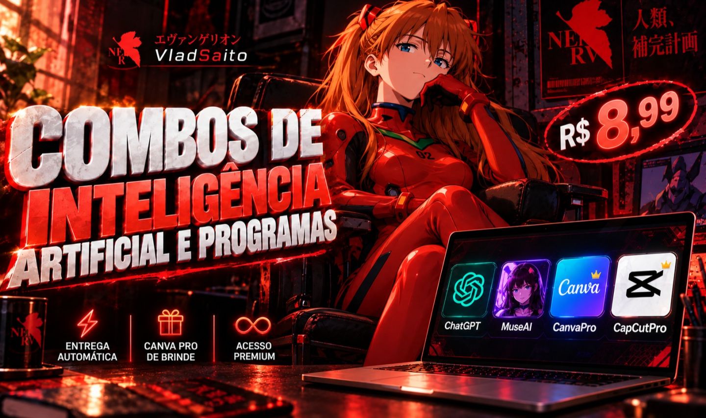 CapCut PRO / ChatGPT PRO / MUSE AI / CANVA PRO / PRIME VÍDEO