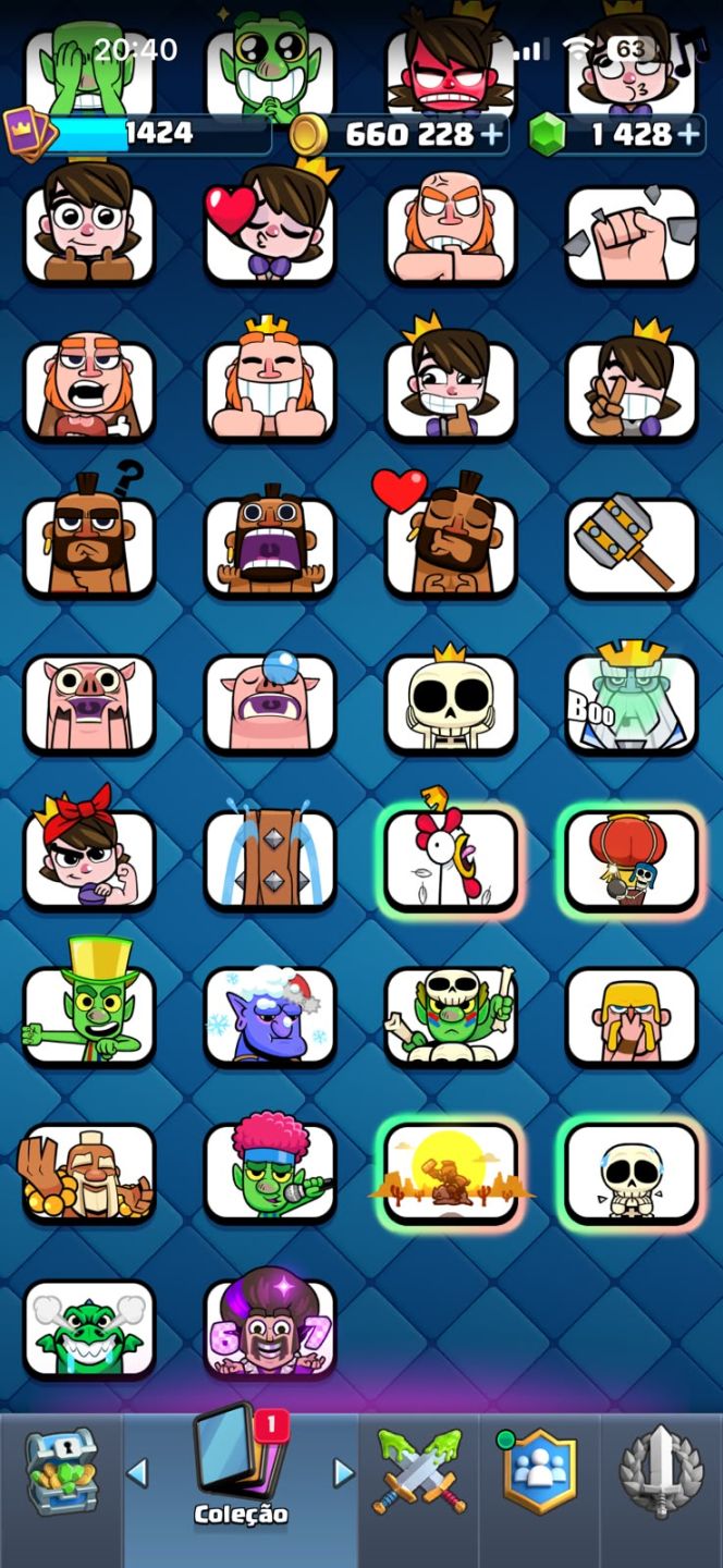 Conta Clash Royale Arena 27 | +1.400 Gemas +11.000 Troféus