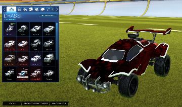 CONTA ROCKET LEAGUE OCTANE BRANCO + CHAMPION 3 + RODAS BLACK + TRYHARD