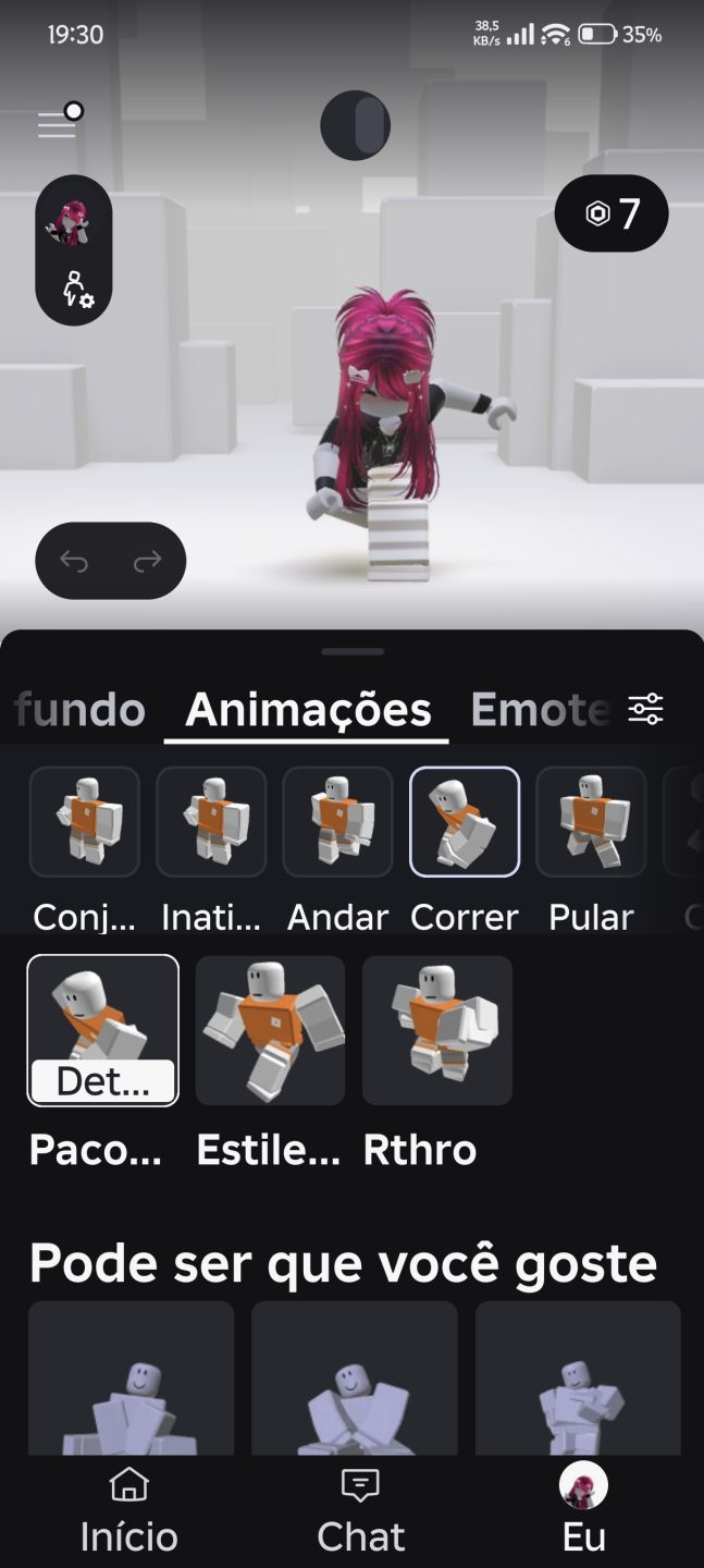 Conta Feminina Roblox
