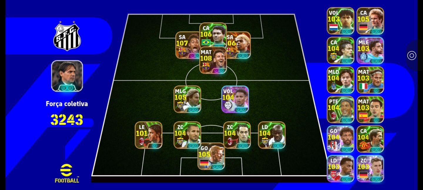 CONTA EFOOTBALL RARA! NEY 107 + YAMAL BLITZ + MESSI BLITZ + ROMARIO E+++!