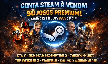 Conta Steam RECHEADA de jogos