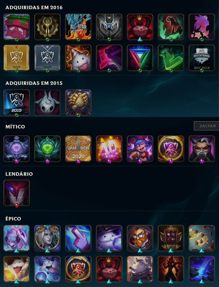 VALORANT + LOL | CONTA DE COLECIONADOR | BETA | 2015 | SKINS E BORDAS RARAS