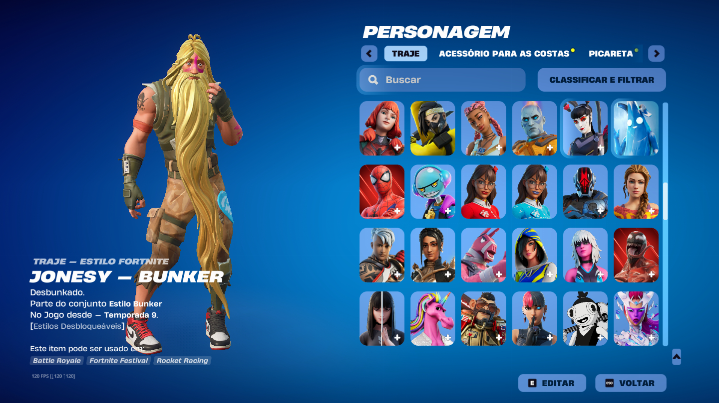 CONTA EPIC DE FORTNITE COM DIVERSOS PASSES + SALVE O MUNDO (V-bucks INFINITO)