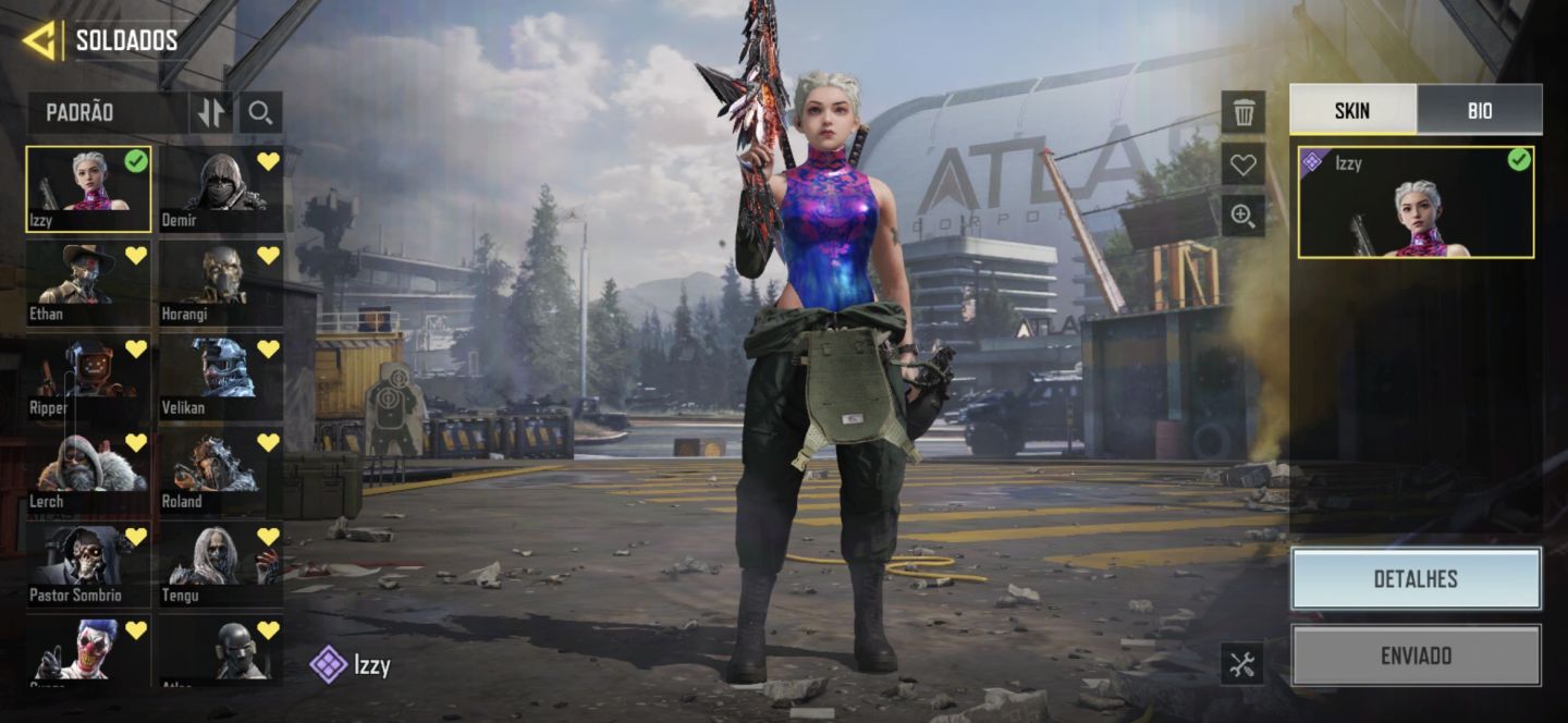 Conta cod mobile com 3 miticas