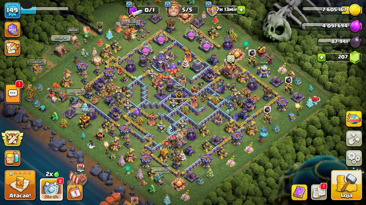 Conta CLash royale arena 20 e cartas lvl 15 e clash of clans cv 15