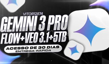 Conta Gemini Pro + 5Tb + Flow + Antigravity | Seu e-mail
