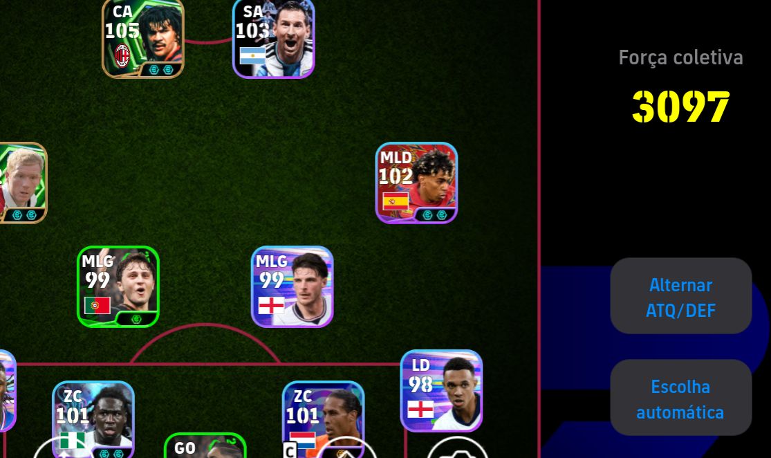 Conta de efootball força 3097