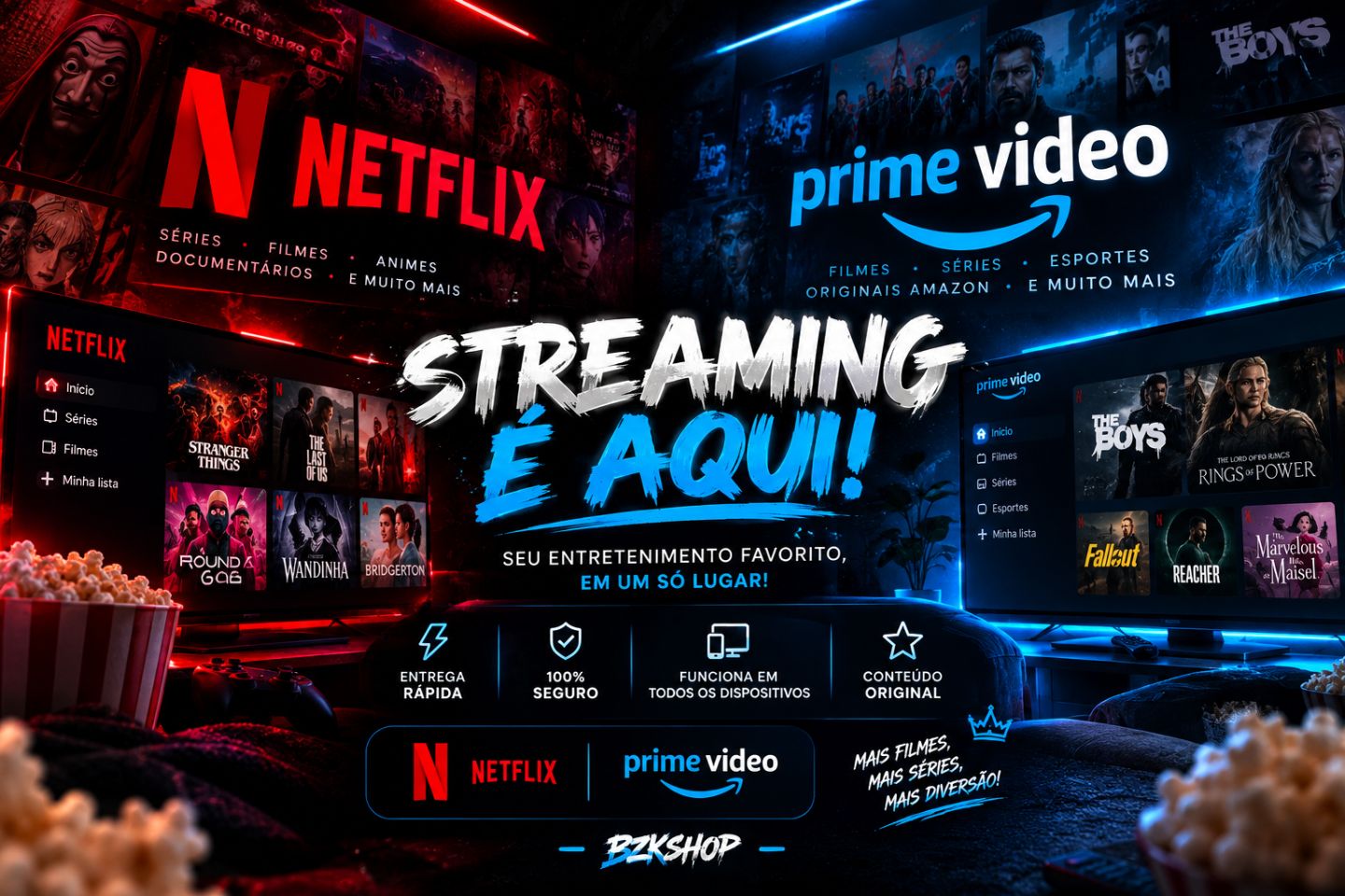 STREAMINGS MENSAIS C+N+P | ENTREGA RÁPIDA