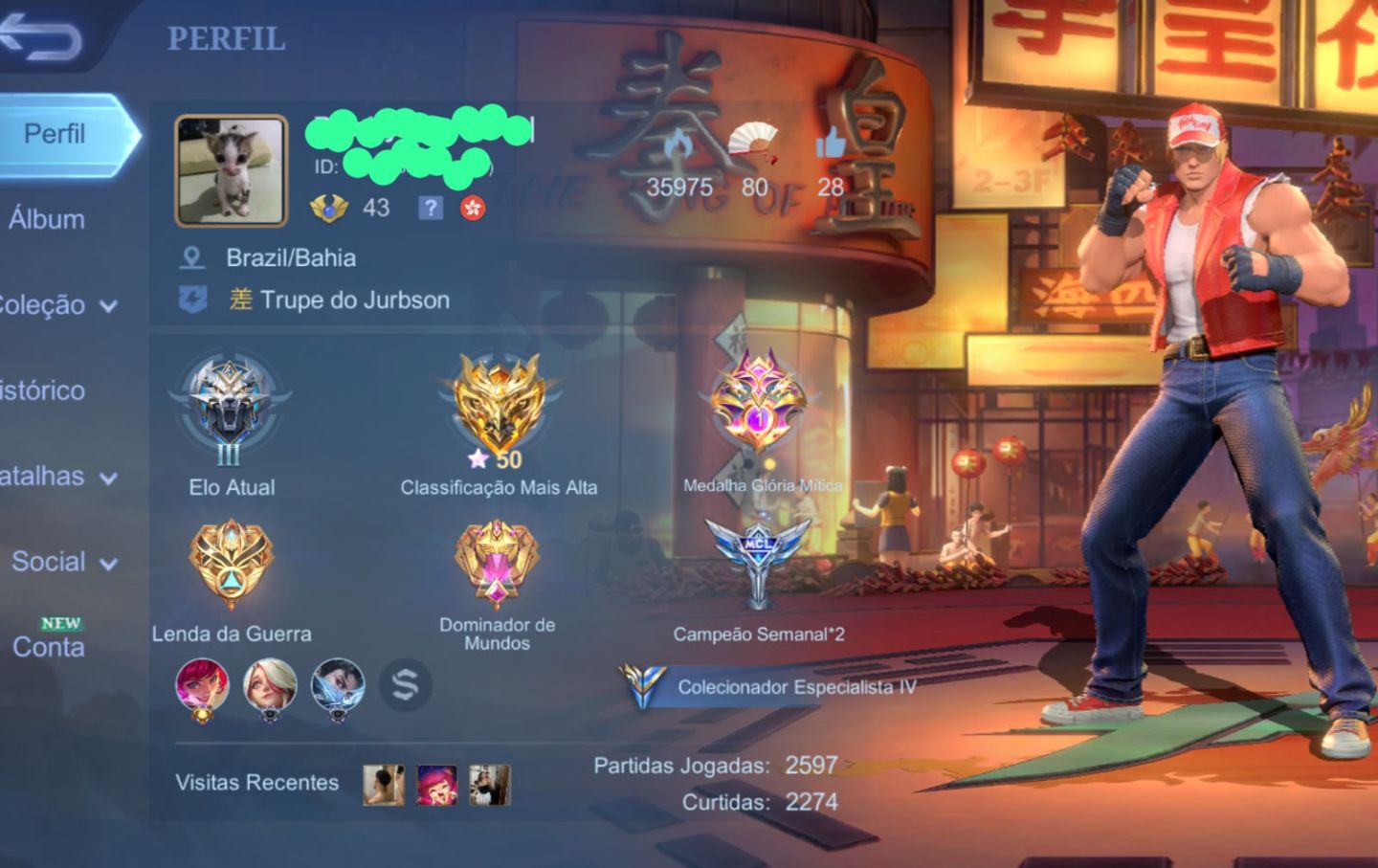 Conta Mobile Legends