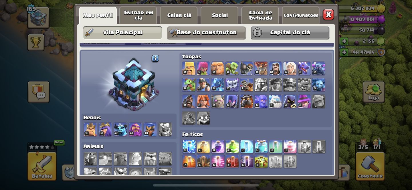 CONTA CLASH OF CLANS CV13