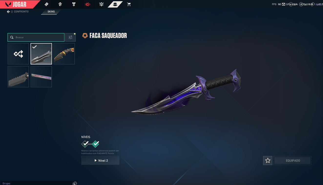 ACC VALORANT ALL SKINS UNICO DONO SKINS FACA/VANDAL/PHANTON TUDO POR 600 REAIS