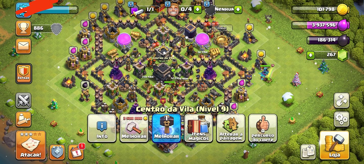 CONTA ANTIGA CLASH OF CLÃS ( SUPER PROMOÇÃO)