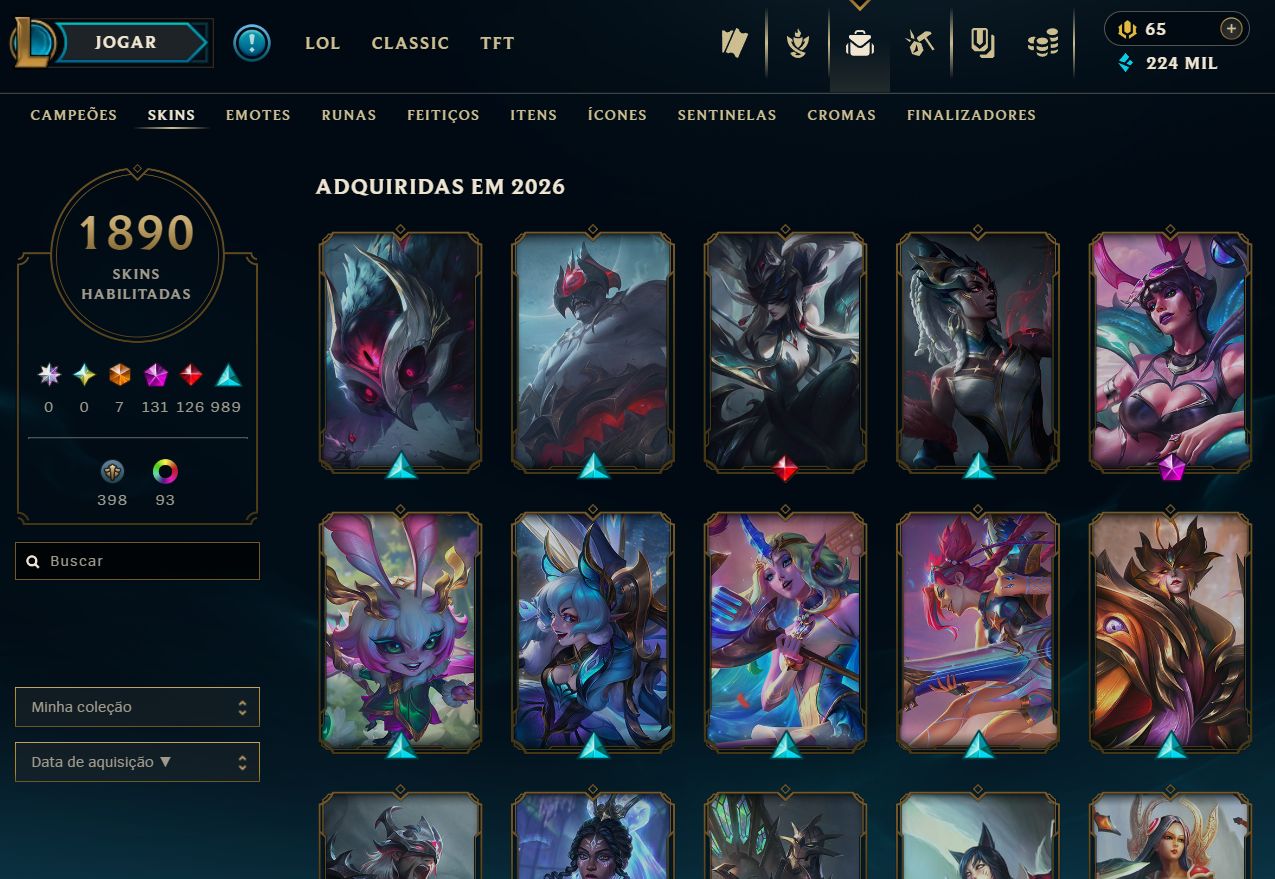 [HANDLEVEL] 1.900 SKINS+2014+LINHA TRUE DAMAGE/HEARTSTEEL NOVA+[DADOS FULL
