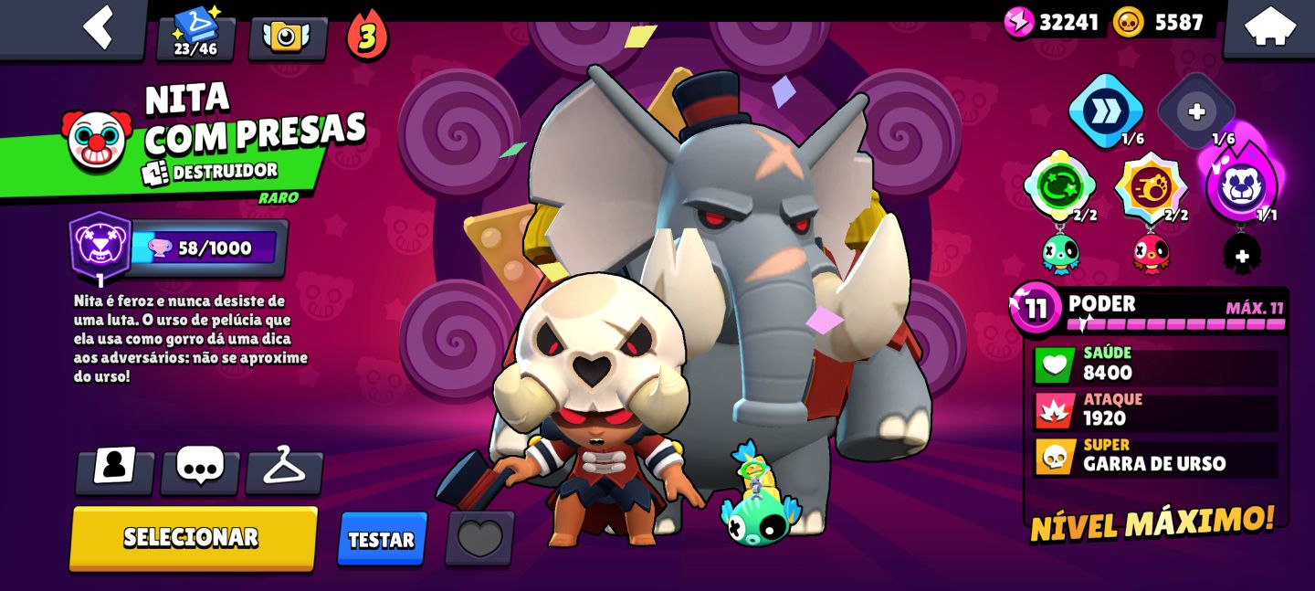 CONTA BRAWL STARS NITA COM PRESAS + BROCK MANDA CHUVA MAX (MEGA PROMOÇÃO ULTRA)