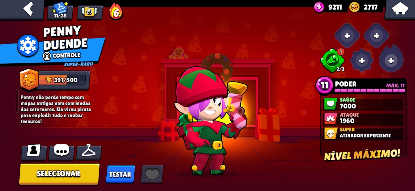 Conta piper caveira e penny duende