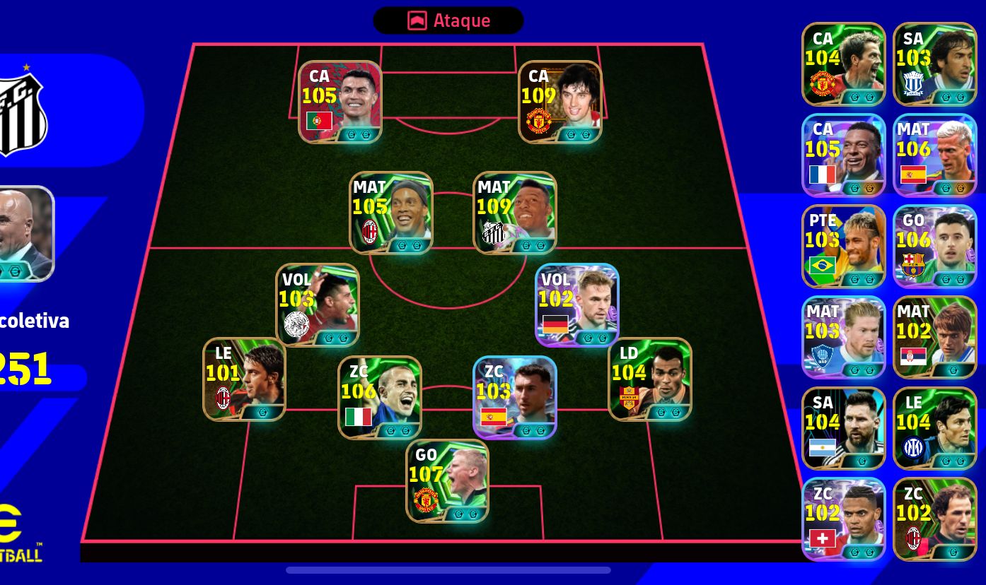 Conta de efootball, 3252 ov