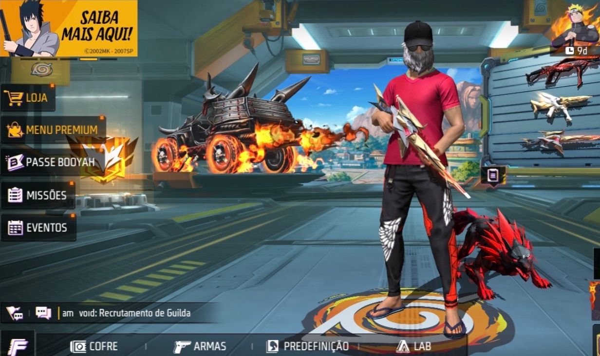 CONTA FREE FIRE COMPLETA À VENDA