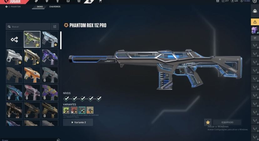 Conta valorant varias skins