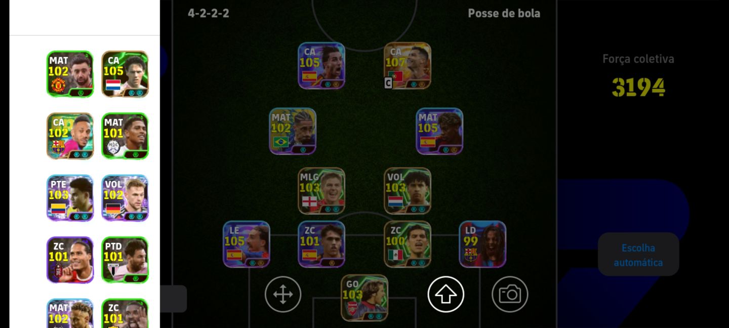 CONTA EFOOTBALL COM CR7 O MAIS FORTE