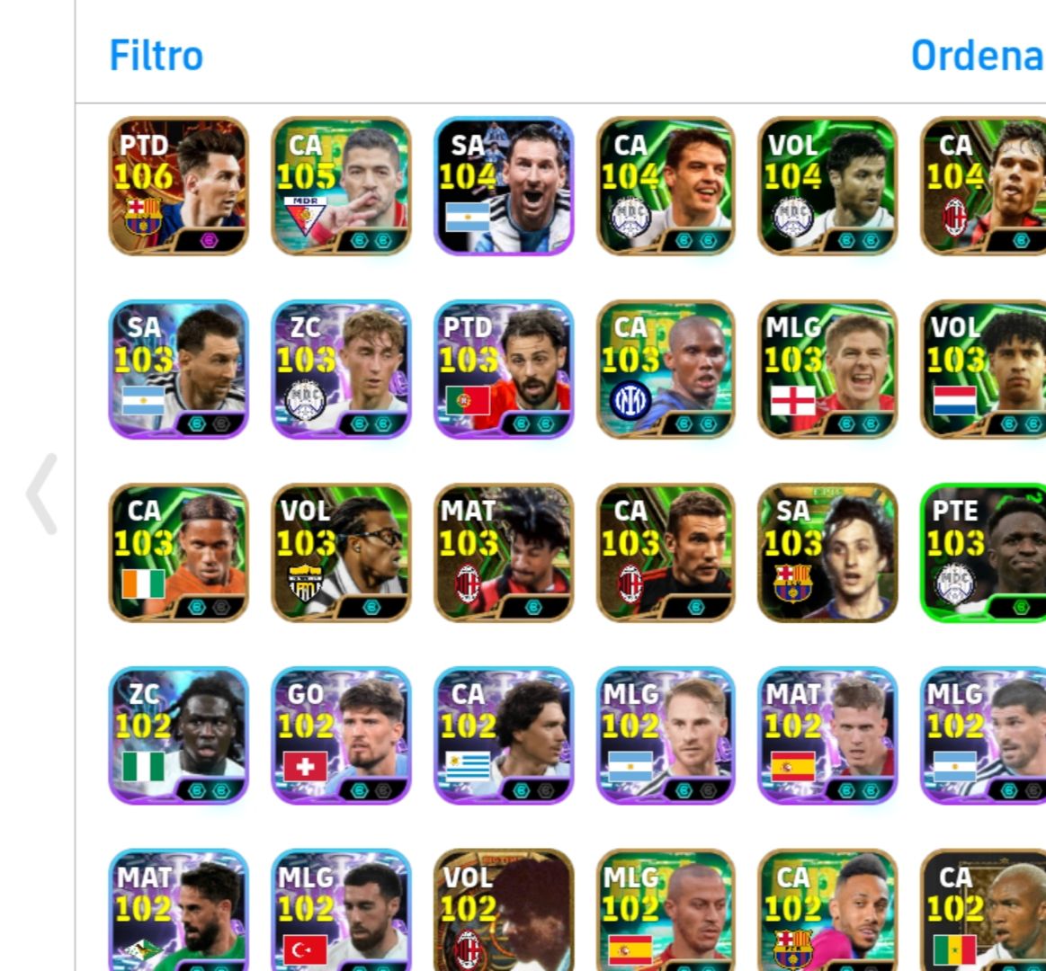 CONTA MUITO FORTE , PELÉ, MESSI 111, HAZARD, SUARES ,NEYMAR