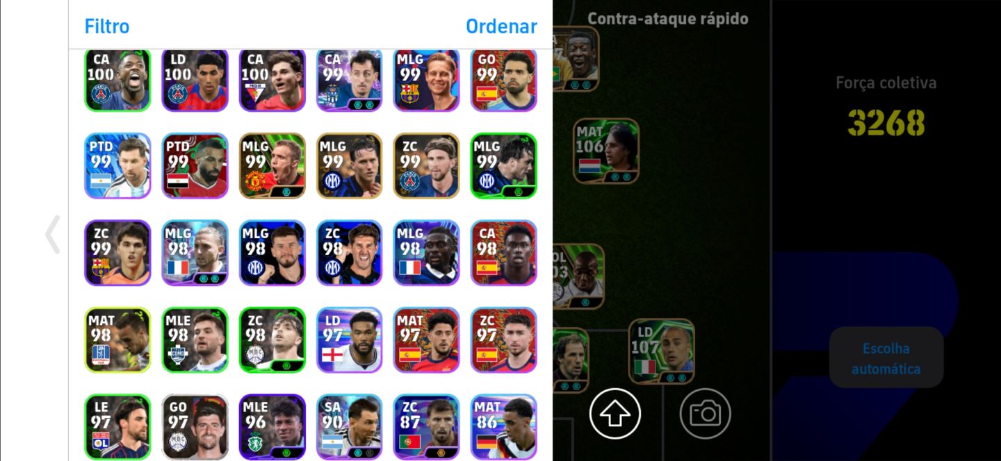 CONTA INSANA COM CR7 107 + CRUYFF 106 + RONALDINHO 105!