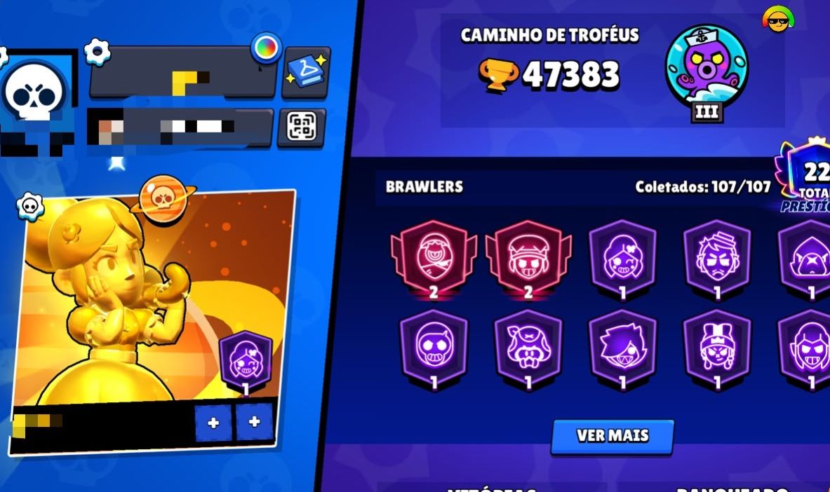 CONTA DE BRAWL STAR 47K DE TROFÉUS