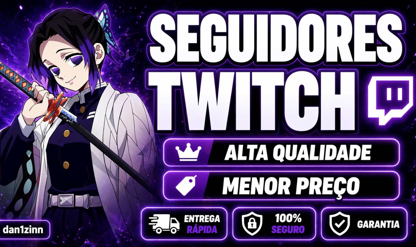 [MENOR PREÇO DO SITE] SEGUIDORES NA TWITCH + BRINDE | GARANTIA 30 DIAS