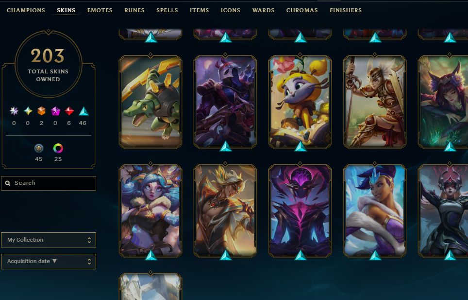 Conta Full Chall em varias Seasons e Skins UNICAS COM TAG PRO