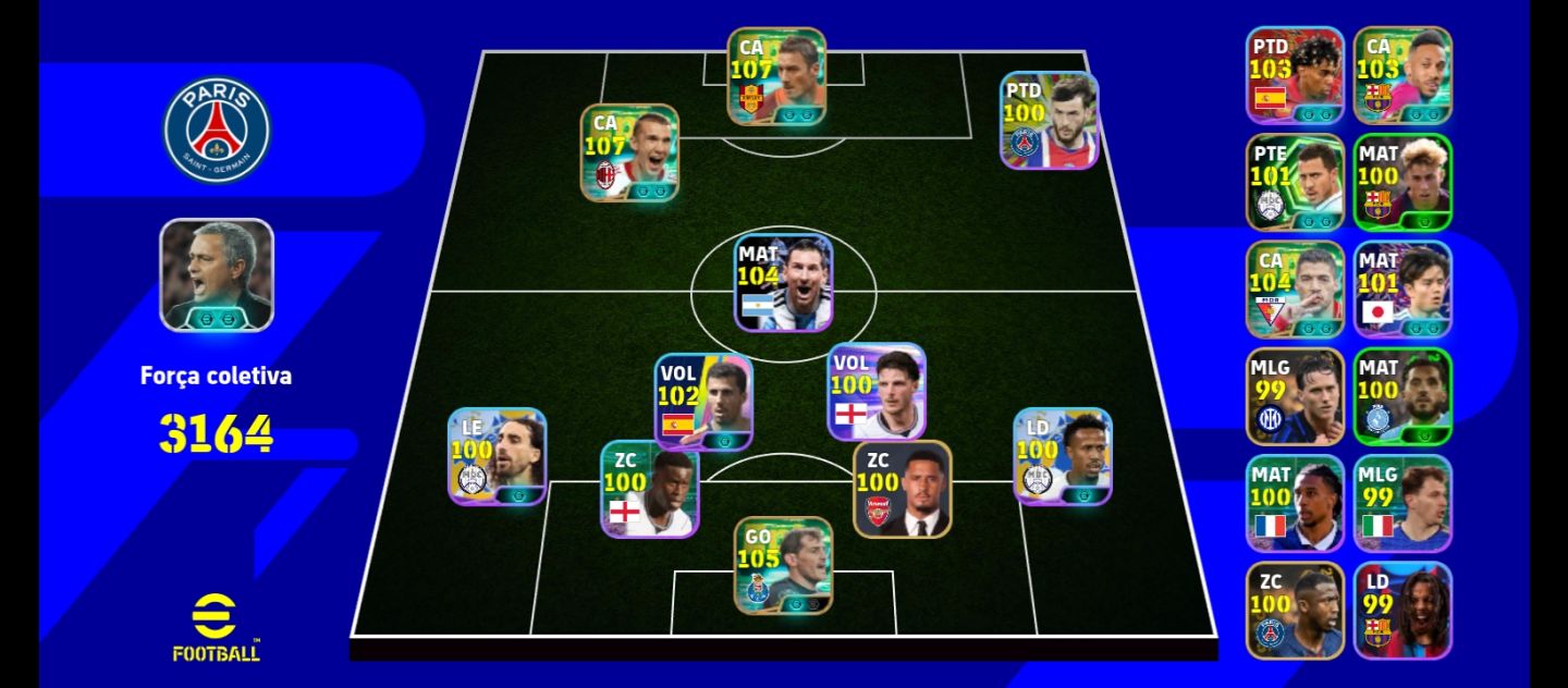 Conta com Totti e schev