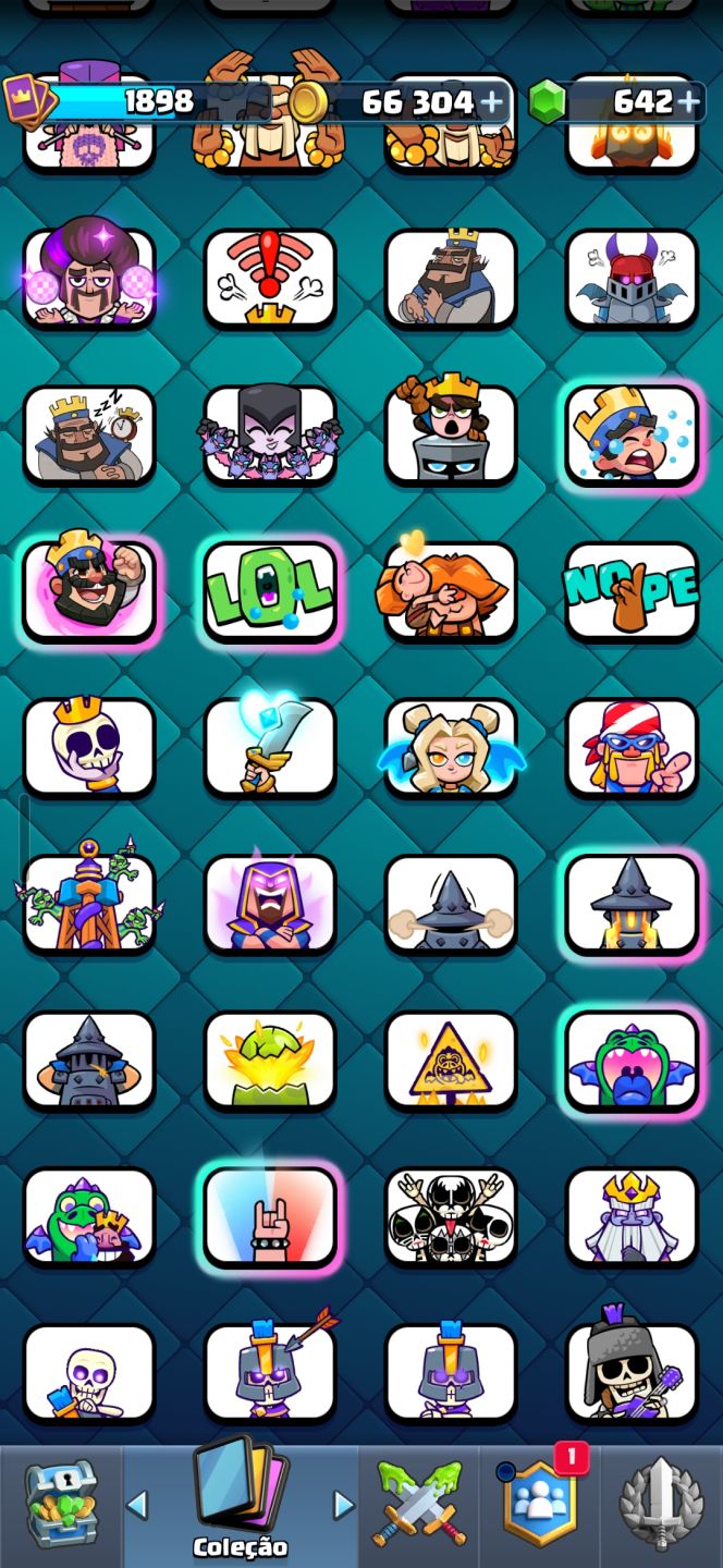 Clash royale conta antiga