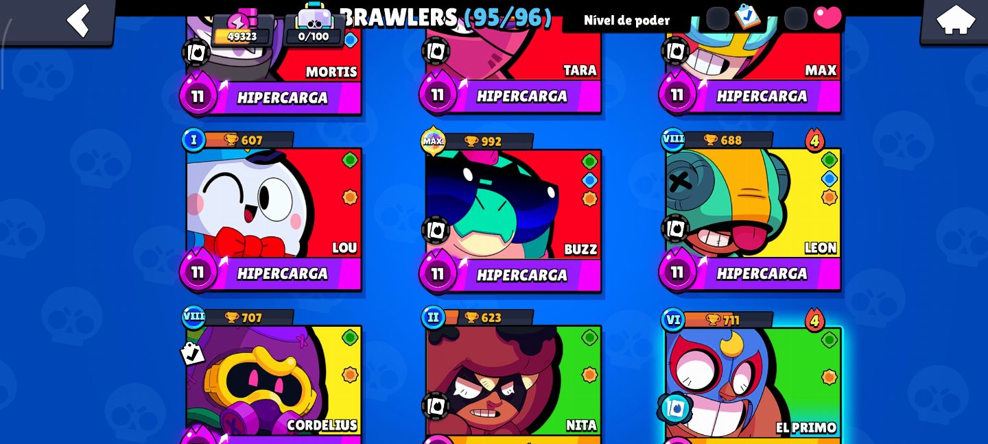 CONTA GEMADA DE BRAWL STARS COM 50K