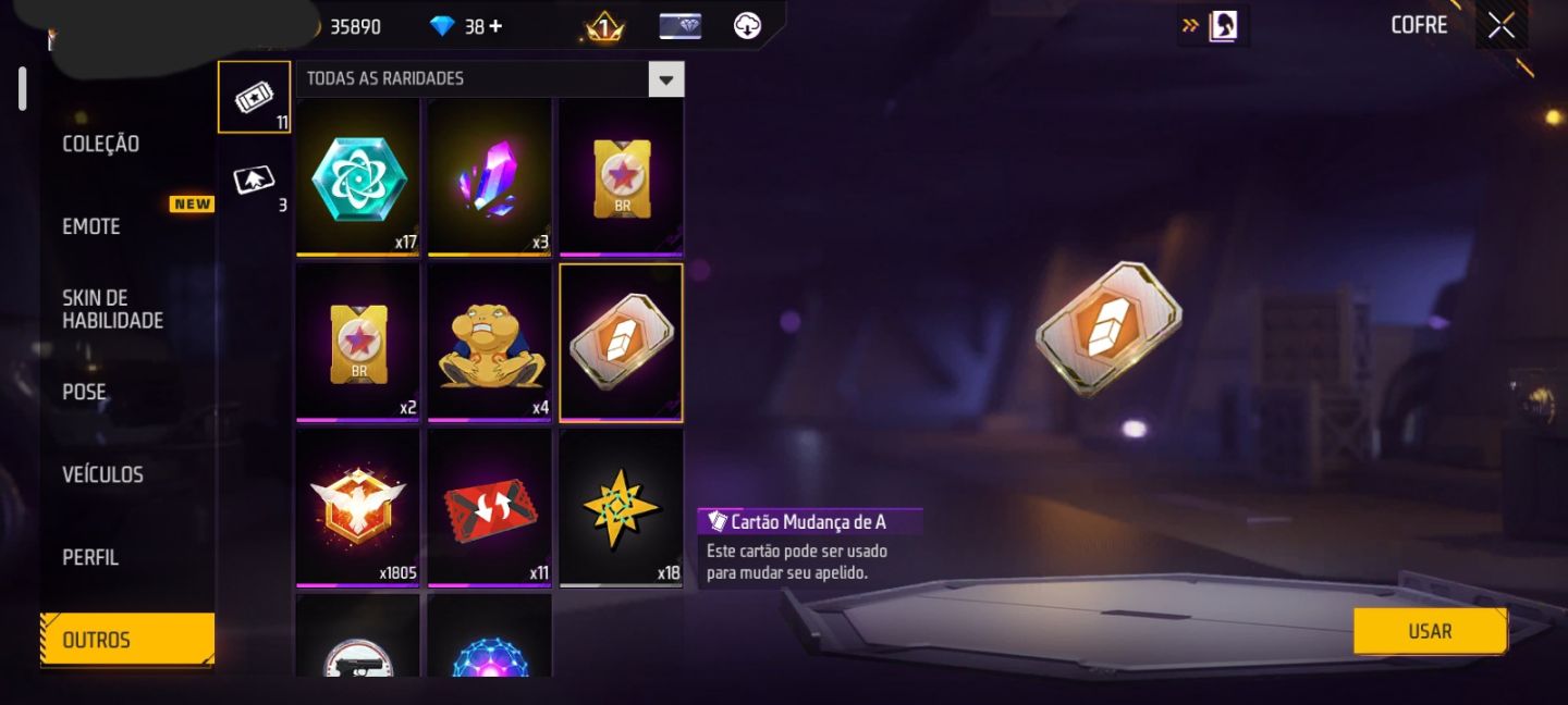 CONTA FF NÍVEL 18 COM 3 SKINS & 2 EMOTES DO NARUTO + 6 SKIN RARAS (SEU EMAIL)