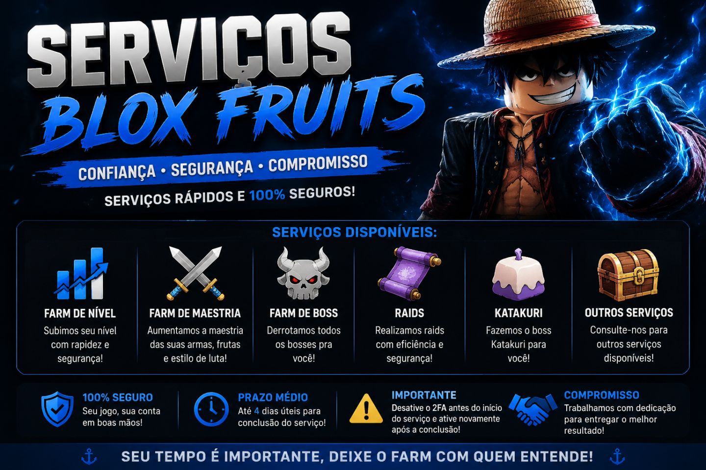Evoluimos sua Conta do Blox Fruits