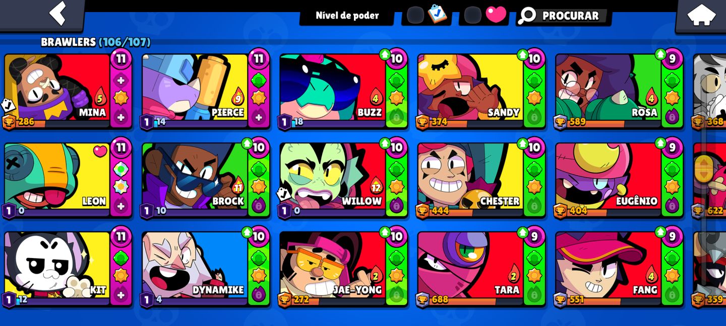 Conta Brawl Stars | Muita Skin|