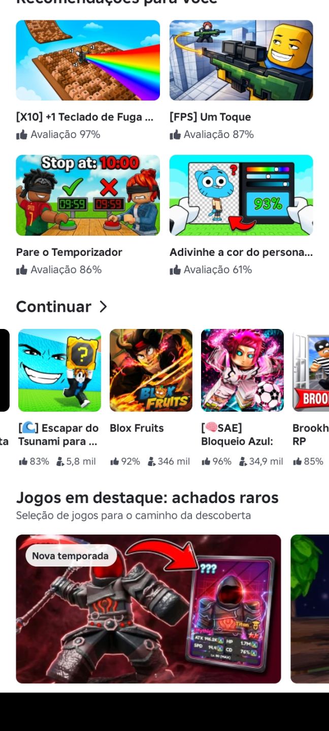 Conta de roblox boa monte de jogos do roblox monte de roupas