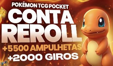 (PROMOÇÃO) CONTAS REROLL POKÉMON TCG POCKET +5500 AMPULHETAS
